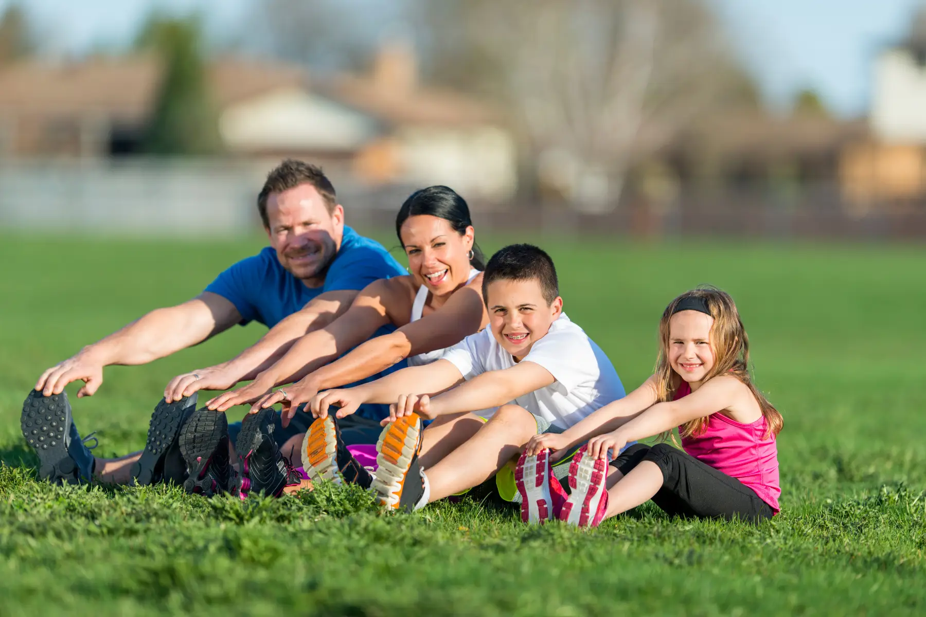 Family stretching muscles