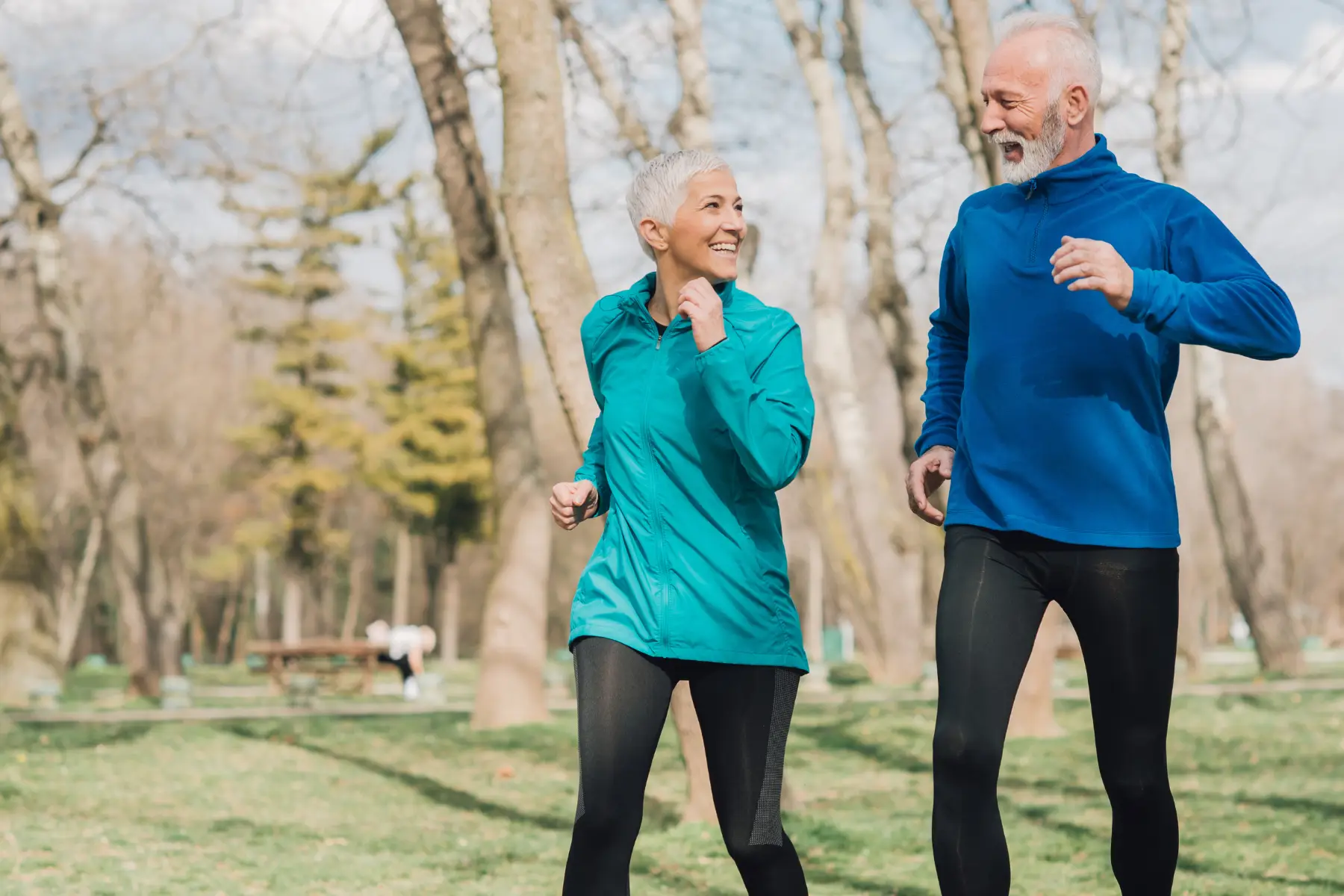 Older adults exercising